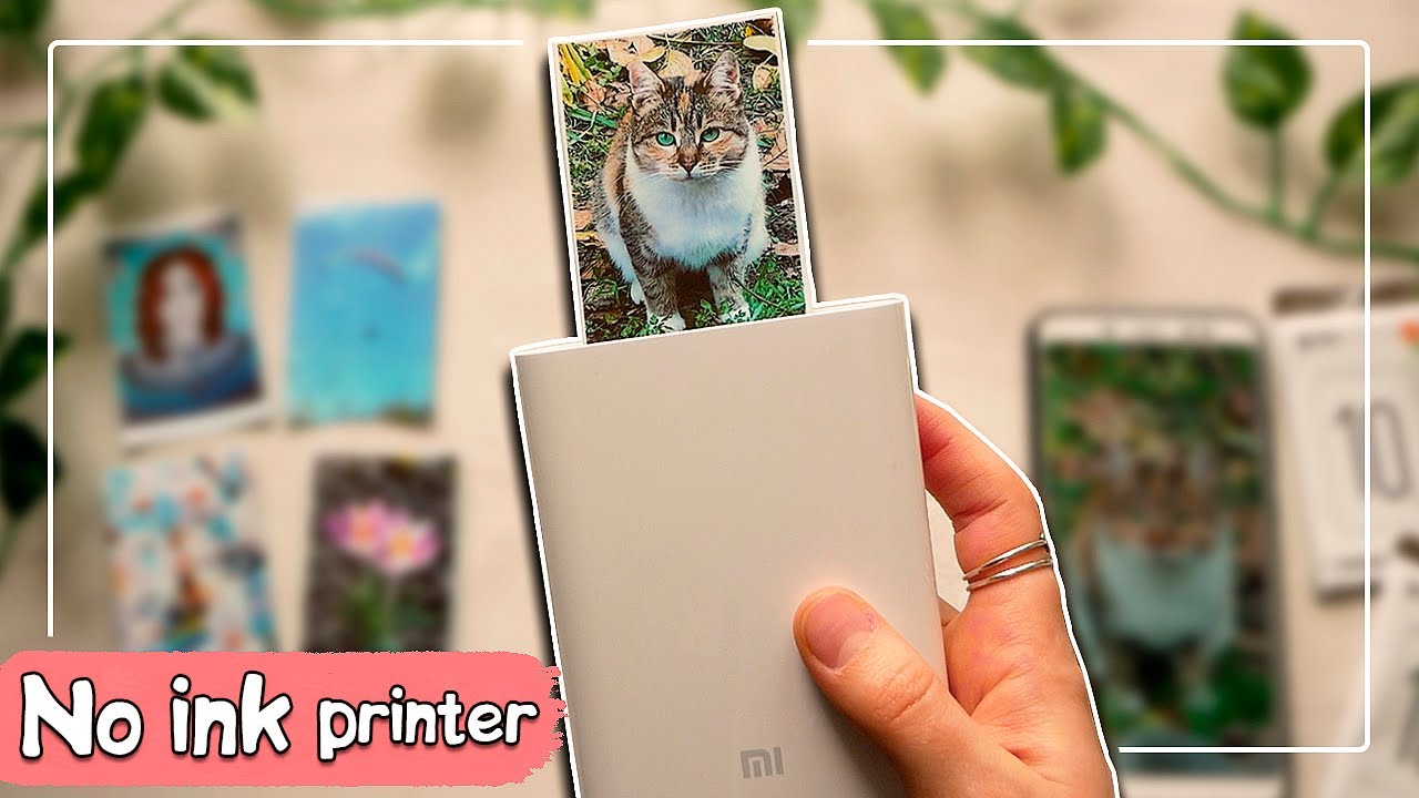 Xiaomi Mi Portable Photo Printer Inkless 3-Inch Back Glue 300dpi Ar Photo  Diy Share Xiaomi