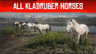 Red Dead Redemption 2 - All Kladruber horses.