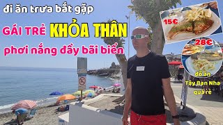 Gái Trẻ Khỏa Thân Phơi Nắng Đầy Bãi Biển Quán Ăn Bình Dân Ở Tây Ban Nha Cuộc Sống Ở Đức