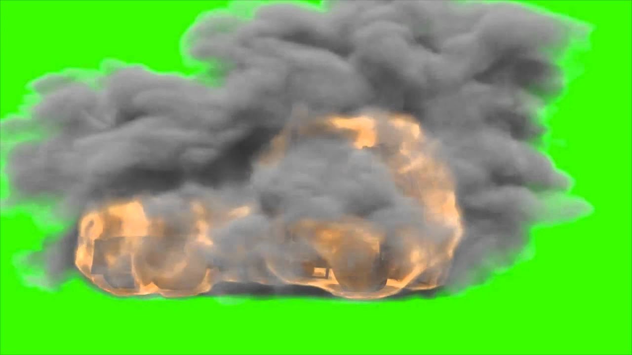 explosion action effect green screen free stock footage - YouTube