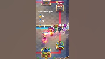defend this push #clashroyale #clashroyaleshorts