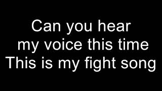 Fight Song Rachel PlattenLyrics