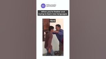 When you are a fresher trying to learn new programming language🤣😂