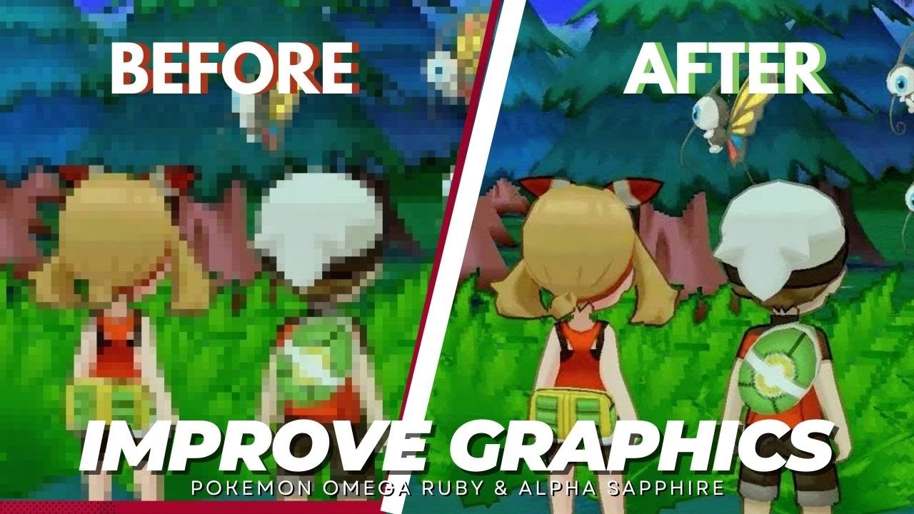 Improve graphics of Pokémon Omega Ruby & Alpha Sapphire - YouTube