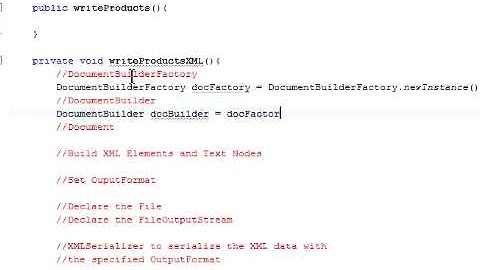 Java Write XML Data Part 1 of 2