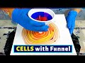 CELLS Explosion! Funnel Pour with Ripple Effect | Fluid Art | Acrylic Pouring Cells