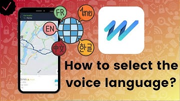 How to select the voice language on HERE WeGo?