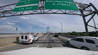 Driving Across Whitestone Bridge in NYC 🌉 POV Day Drive 4K