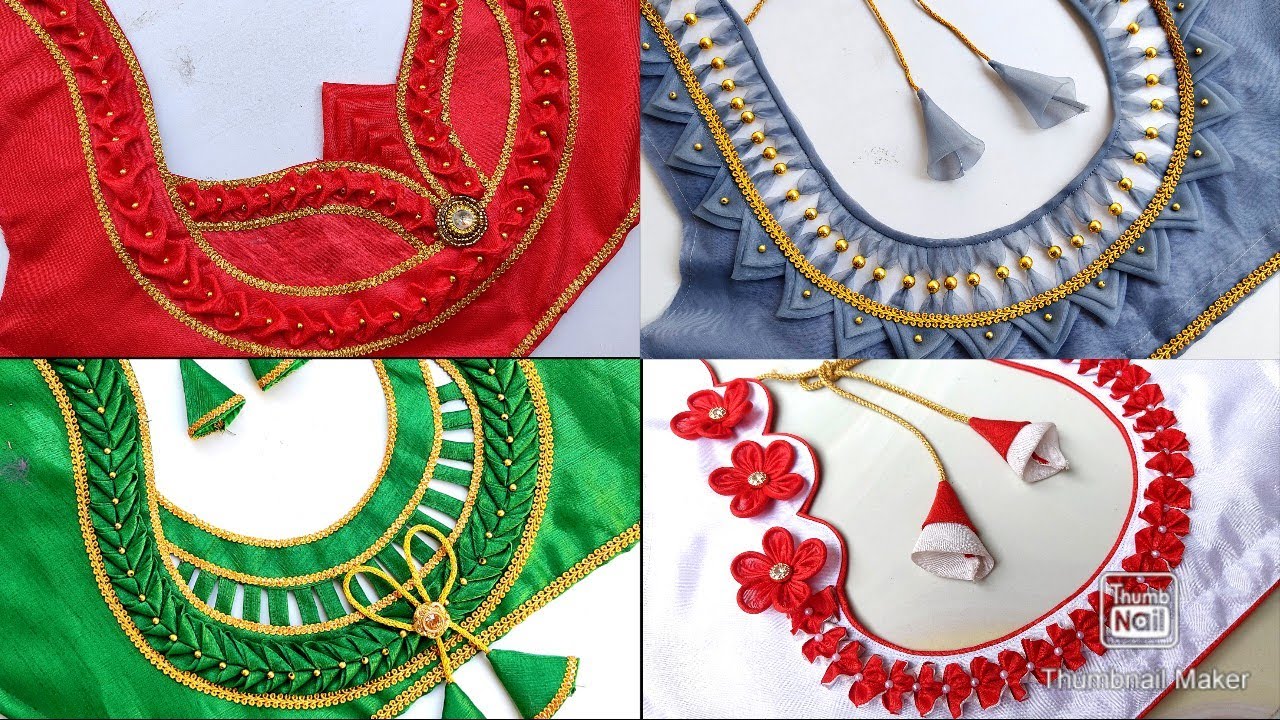 Very beautiful Matka blouse design|| 4-blouse design in 1-video ...