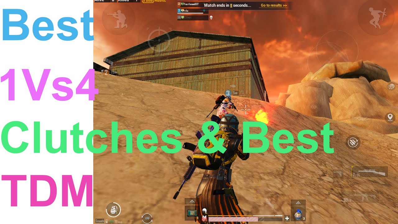 Best 1 Vs 4 Clutches in PUBG Mobile || Best Squad kills part 6 - YouTube