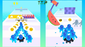 Join Blob Clash 3D Gameplay #2 Walkthrough Android Games All Levels Unlock Trailer