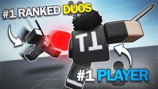 #1 PLAYER Vs #1 Ranked DUOS Player in Roblox BLADE BALL