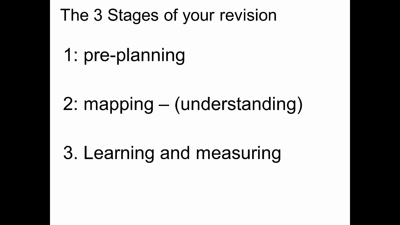 How to revise - YouTube