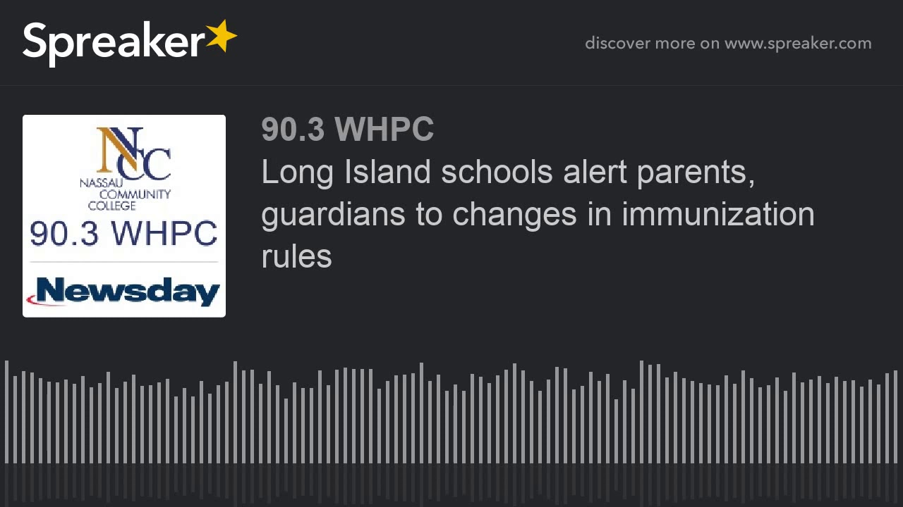 Long Island schools alert parents, guardians to changes in immunization rules