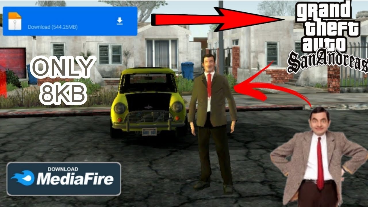 HOW TO INSTALL MR BEAN SKIN MOD IN GTA SAN ANDREAS ANDROID||GRAFFITI ...