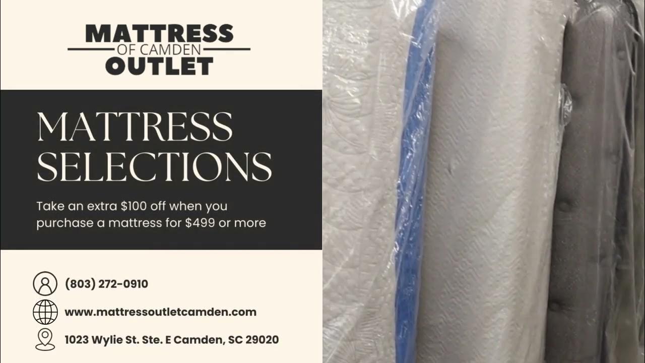 Mattress Outlet Camden Mattress selection Video YouTube