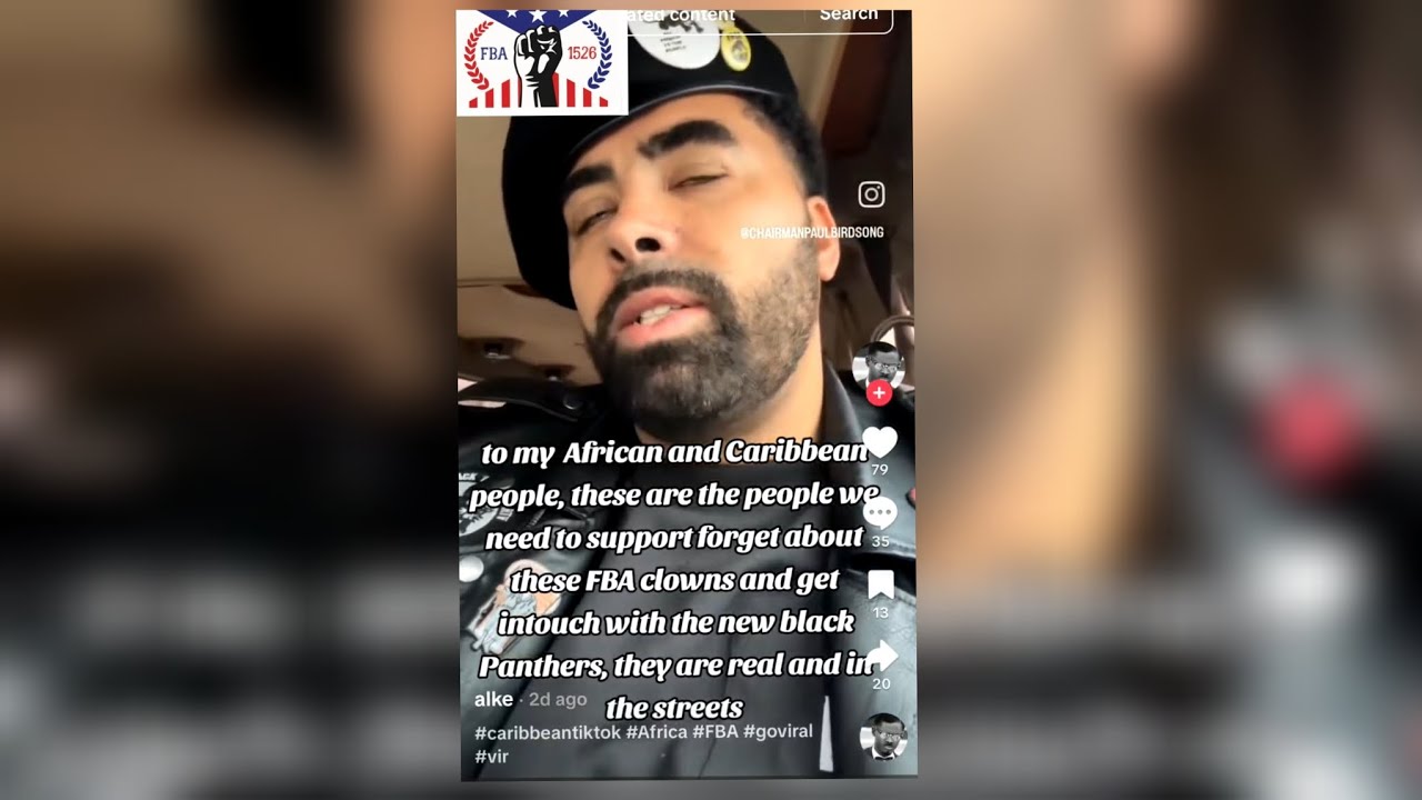 Latino Tether is Da head of Black panthers Philly & says FBAs need to help immigrants?