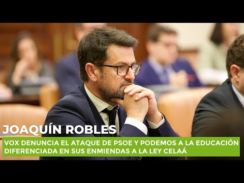 VOX denuncia el ataque de PSOE y Podemos a la educación diferenciada en sus enmiendas a la Ley Celaá