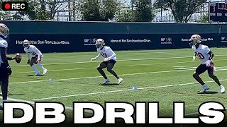 🎥 Close Up Footage Of 49ers DB Drills At 49ers OTAs
