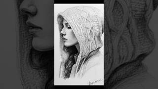 how to draw beautiful girl drawing 😍 #art #pencilportrsit #easyartlover #sketch #gesturedrawing