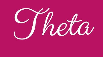 Learn how to Sign the Name Theta Stylishly in Cursive Writing