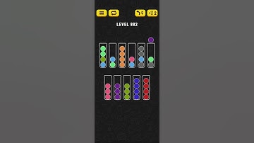 Ball Sort - Color Puzzle Game - Level 882 - Walkthrough SOLVED by RobotPlayer AI!!!