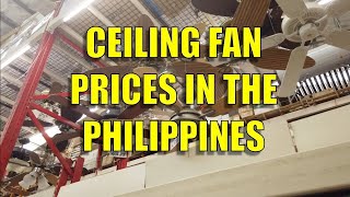Ceiling Fan Prices In The Philippines.