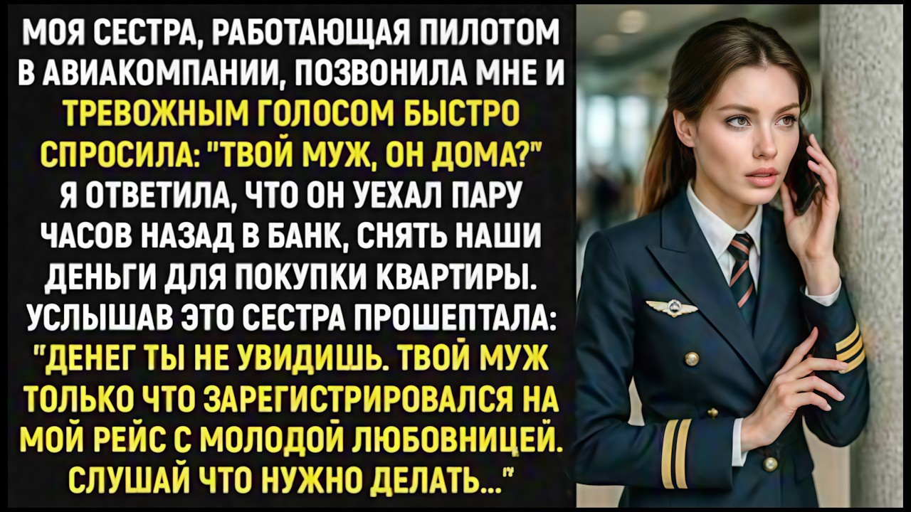 Моя сестра, работающая пилотом в авиакомпании, позвонила мне и тревожным голосом быстро спросила...