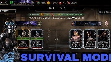 Mk mobile. Faction War Survivor Mode Elder Battle Max pointeam Gameplay | MK Mobile