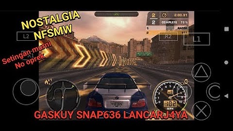 Need For Speed Most Wanted Black Edition PS2 WORK IN ANDROID FOR AETHERSX2 GAMEPLAY