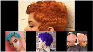 short  hairstyles for black and white women| beautiful colours |  trending natural hair