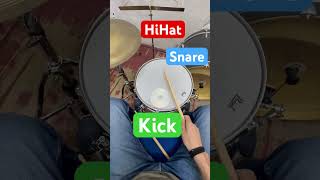 Minimalist HiHat Snare Kick #drummer #drums #drumlessons