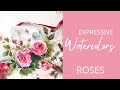 WATERCOLOR ROSES- WET ON WET TECHNIQUE