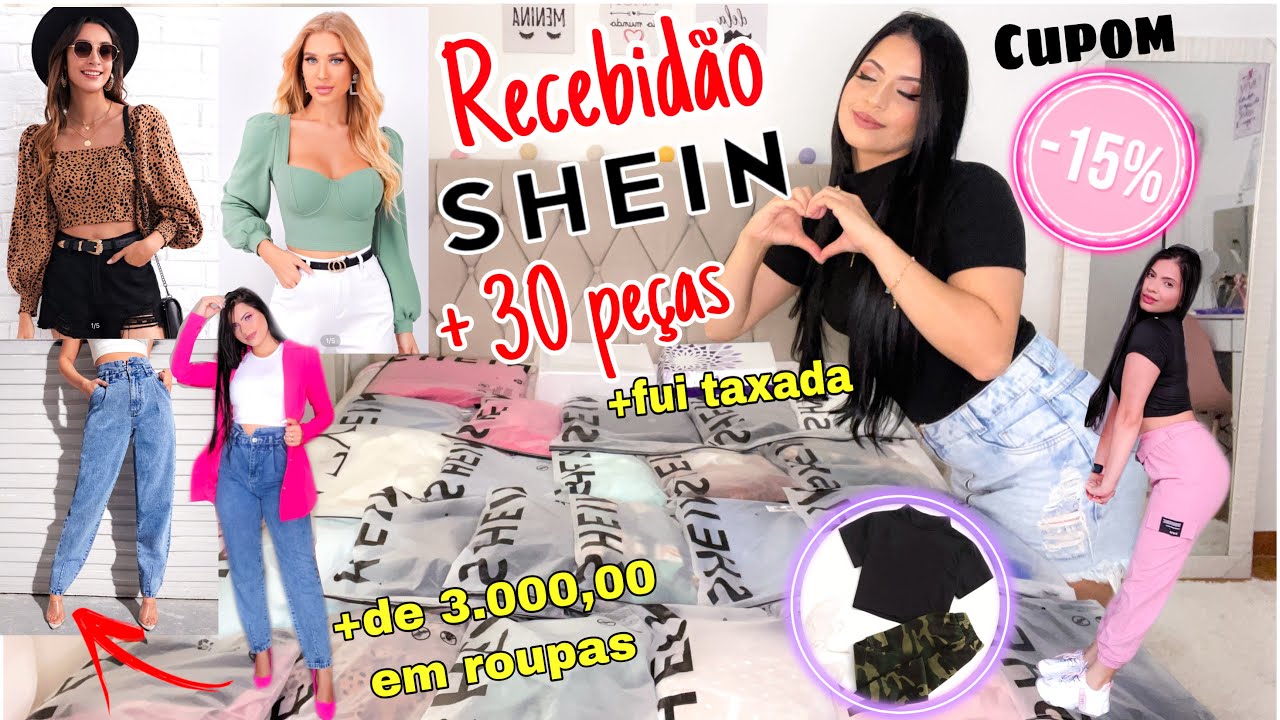 Recebidos da SHEIN ✨🥰 PARTE 2 + de 30 peças 👗👠 FUI TAXADA 💵CUPOM KENIARO 15% #shein #sheingals