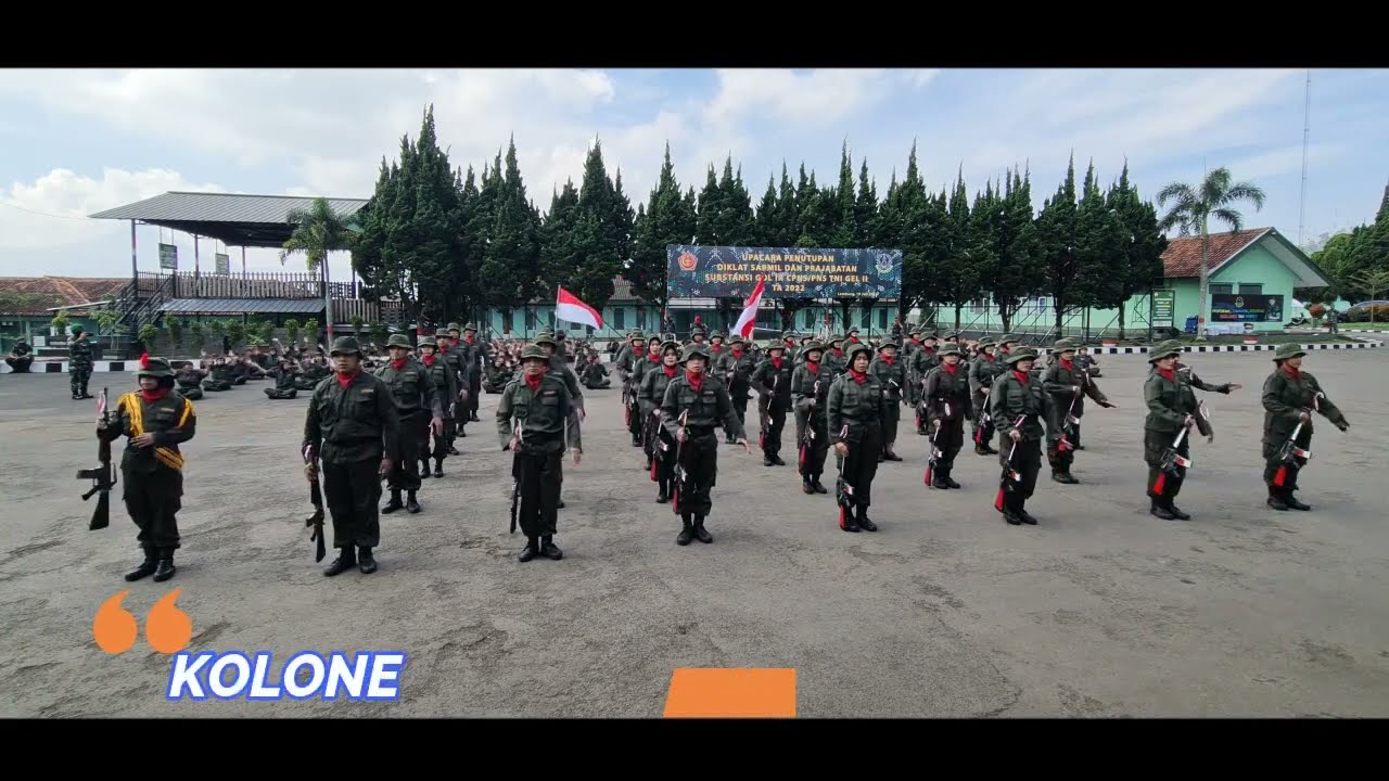 Pertunjukan Demonstrasi Latsarmil & Prajab Gel II membuat smua Penonton Tercenang... #viral #yelyel