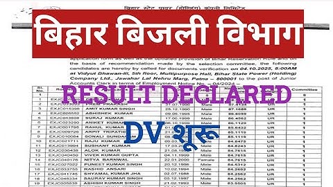 bsphcl document verification date जारी bsphcl result declared 