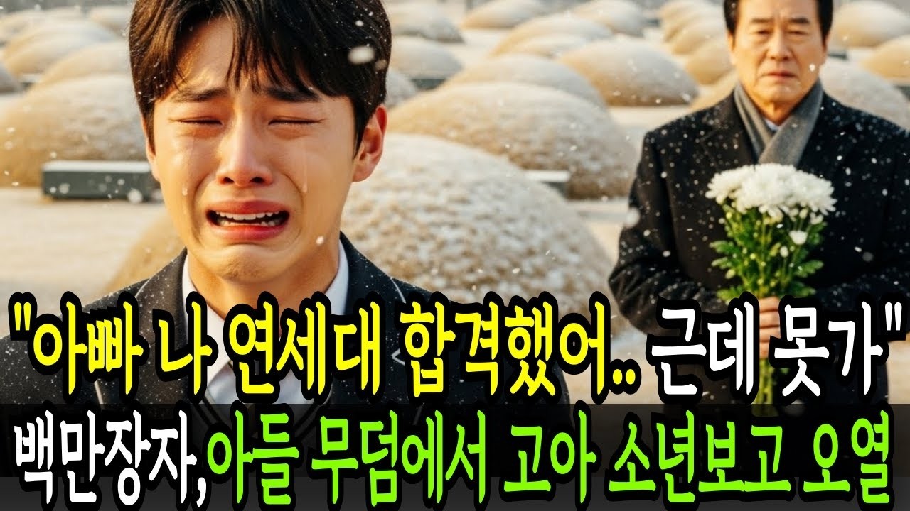 아들 기일에 묘지를 찾은 재벌 회장… ‘외숙모가 어장 나가래요’ 연세대 합격증 들고 울던 고아 소년의 한마디에 삶이 뒤집혔다!