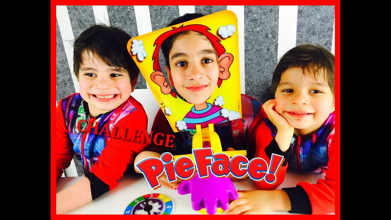 CHALLENGE- pie face challenge, le jeu de la chantilly avec les enfants – UNBOXING pie face game
