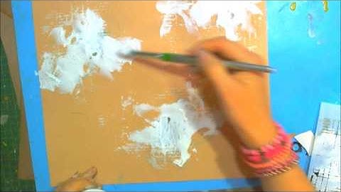 The Crafters Workshop TCW gesso stencil background