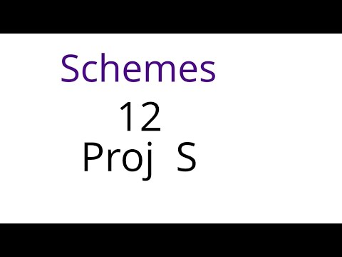 Schemes 12: Proj