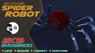 3D Model Spider Robot (Showreel 2019)