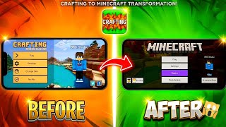 How To Change Crafting and Building Into Real Minecraft 🔥