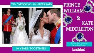 Duke Duchess Of Cambridge Tin Wedding Anniversary Londislands Best Video Footage For 10 Years