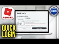 How To Use Quick Login on Roblox - Mobile to PC