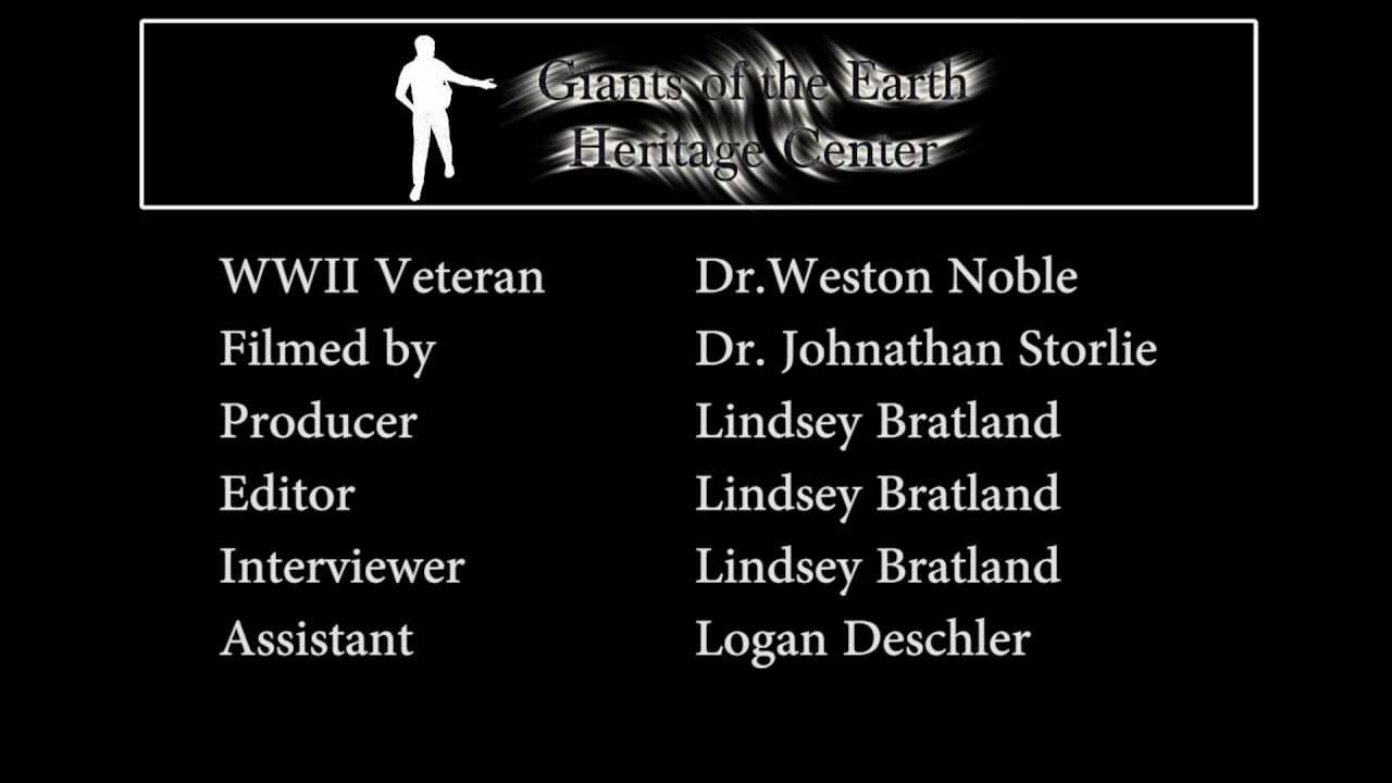 Weston Noble in WWII (Ending Credits)