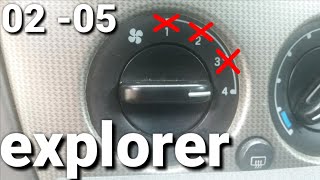 02  05 ford explorer blower motor /resister