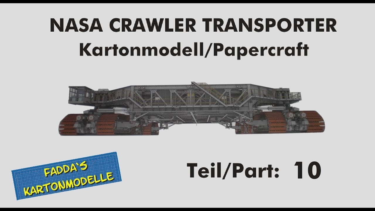 NASA Crawler Transporter #10 - Kartonmodell - Cardmodel - 