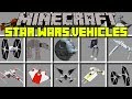 Minecraft STAR WARS VEHICLES MOD! | FLY X-WING, Y-WING, STAR DESTROYER & MORE! | Modded Mini-Game