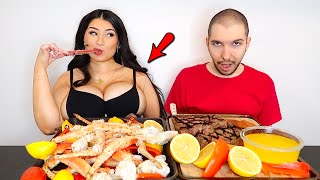 My Girlfriend’s Huge King Crabs… This Got Messy