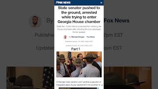 Senator Colton Moore pushed down & arrested! #georgia #atlanta #crime #arrest #senators #dc